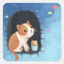 Recherche de poisson chat autocollants Mignon