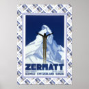Recherche de ski vintage art Zermatt