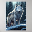Recherche de loups blancs posters Hiver