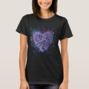 Recherche de coeur pourpre tshirts Amour