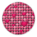 Recherche de coeur rose boutons et poignées de porte Noir