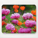 Recherche de fleur rose tapis souris Pivoine