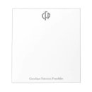 Zoek naar initialen notitieblokken Monogrammen