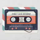 Recherche de cassette de musique invitations Rétro