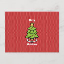 Recherche de arbre heureux cartes postales Rouge et vert