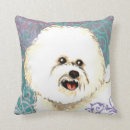 Recherche de bichon frise coussins Chien blanc
