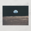 Recherche de lune de la terre cartes postales Extérieur