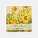 Recherche de sunflower mariage serviettes Pays