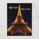 Recherche de tour eiffel la nuit cartes postales Architecture