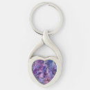 Recherche de coeur violet porteclés Lavande