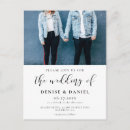 Recherche de faire part de mariage cartes postales Noir et blanc