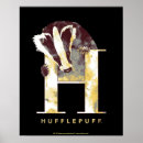 Recherche de maison de hufflepuff posters Aquarelle