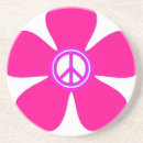 Recherche de signe paix dessous de verres Floral