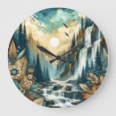 Recherche de cascades horloges Montagnes