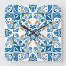 Zoek naar azulejo klokken Illustratie