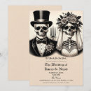 Recherche de gothiques de mariage invitations Crâne