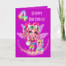 Recherche de 4ème anniversaire cartes Fée