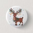 Recherche de renne rouge de nez badges Neige