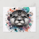 Recherche de visage coloré cartes postales Gras
