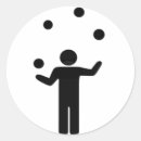 Recherche de jongleur autocollants Drôle