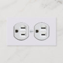 Recherche de prise électrique cartes visite De d'électriciens