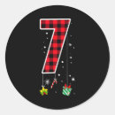Recherche de numéro 7 autocollants De noël