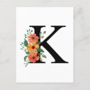 Recherche de k initial cartes postales Alphabet
