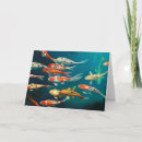 Recherche de carpe koi vœux cartes Poisson rouge