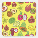 Recherche de fruits exotiques autocollants Texture