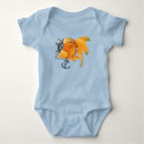 Recherche de poisson rouge bébé vêtements Bleu
