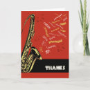 Recherche de saxophones vœux cartes Jazz