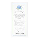 Recherche de menu de mariage cartes publicitaires Bleu