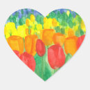 Recherche de fleurs rouges et jaunes autocollants Tulipes