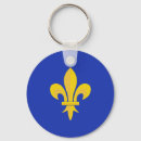Recherche de fleur de lis porteclés Héraldique