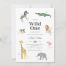 Recherche de animaux de safari invitations Aquarelle