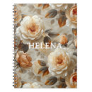 Recherche de motif floral vintage carnets Fleurs blanches