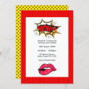 Recherche de pop art invitations Rétro