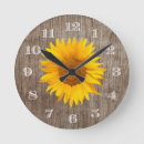 Recherche de tournesol rustique horloges Bois