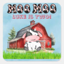 Recherche de moo autocollants Aquarelle