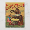 Recherche de clown de cirque posters cartes postales Rétro