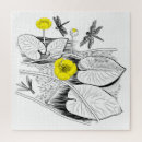 Recherche de gravure puzzles Nénuphar