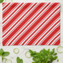 Zoek naar rode strepen keuken handdoeken Xmas