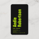Recherche de jaune fluorescent cartes visite Simple