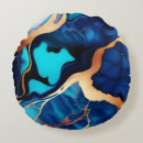Zoek naar blauw goud kussens Abstract patroon