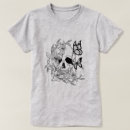 Recherche de crâne et papillons tshirts Gothique