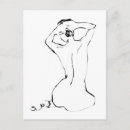 Recherche de dessin de femme cartes postales Pouvoir des filles