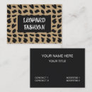 Recherche de motif léopard cartes visite Coiffeur