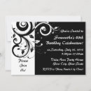 Recherche de inversé invitations Noir et blanc