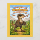 Recherche de drôle de dinosaure cartes postales Raptor