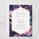 Recherche de purple gold baby shower invitations Moderne